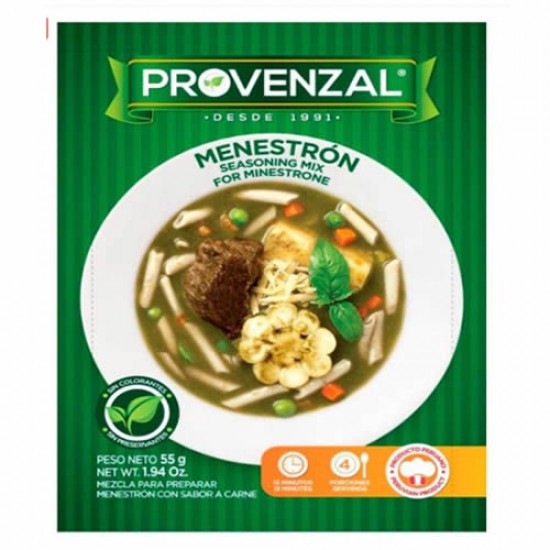 PROVENZAL - PERUVIAN SEASONING FOR MINESTRONE SOUP,  SACHET X 100 GR