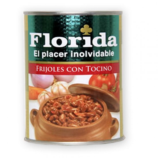 FLORIDA - KIDNEY BEANS WITH BACON TIN X 600 GR