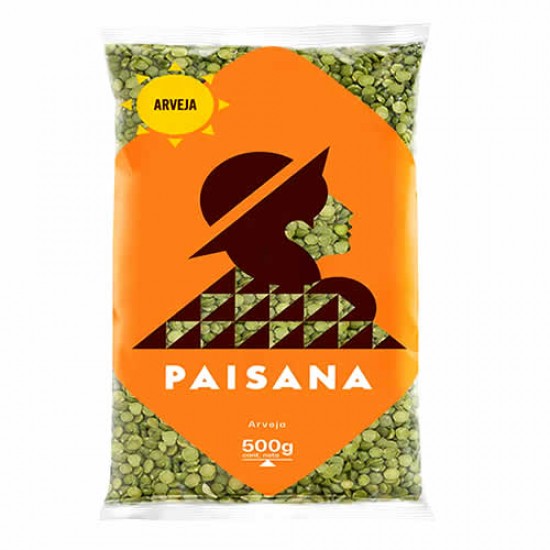 PAISANA - GREEN SPLIT PEAS , BAG X 500 GR