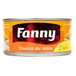 FANNY - TUNA PIECES (TROZOS) FILLET CANNED FISH - PERU, TIN x 340 GR