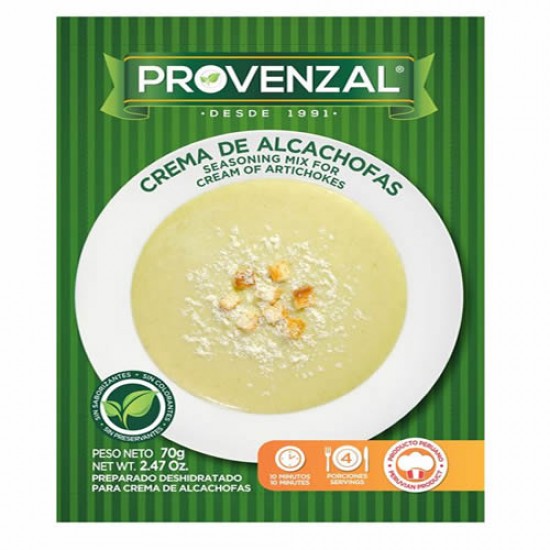 PROVENZAL - SEASONING FOR ARTICHOKE SOUP DISH , SACHET X 70 GR