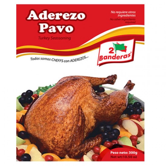 2 BANDERAS - TURKEY DRESSING SACUE SEASONING, SACHET x 300 GR