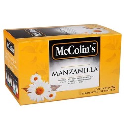 MCCOLIN'S - CHAMOMILE TEA INFUSIONS , BOX OF 25 TEA BAGS
