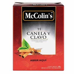 MCCOLIN'S - CINNAMON , CLOVE AND TEA INFUSION , BOX OF 100 TEA BAGS