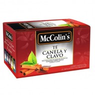 MCCOLIN'S - CINNAMON AND CLOVE TEA INFUSIONS - BOX OF 25 TEA BAGS 