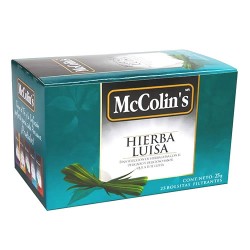 MCCOLIN'S - LEMON VERBENA TEA INFUSIONS , BOX OF 25 TEA BAGS