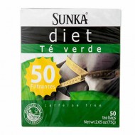 SUNKA DIET - GREEN TEA INFUSION PERU, BOX OF 50 TEA BAGS