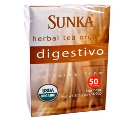 SUNKA DIGESTIVO - TEA INFUSIONS , BOX OF 50 TEA BAGS