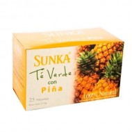 SUNKA - GREEN TEA INFUSIONS WITH PINEAPPLE , BOX OF 25 TEA BAGS