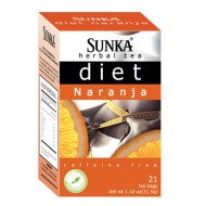 SUNKA - DIET INFUSION ORANGE TEA PERU,  BOX OF 21 TEA BAGS
