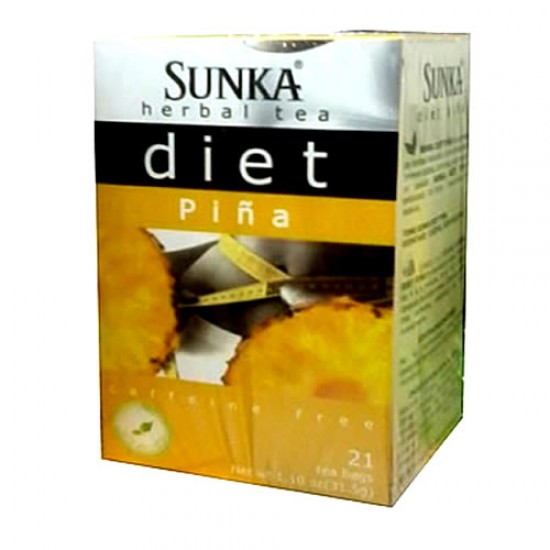 SUNKA - DIET INFUSION  PINEAPPLE TEA, BOX OF 21 TEA BAGS