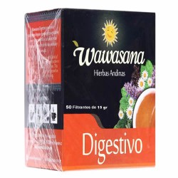 WAWASANA DIGESTIVO - TEA INFUSIONS , BOX OF 50 TEA BAGS