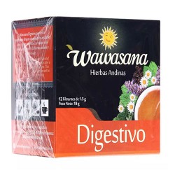 WAWASANA - DIGESTIVO INFUSION TEA BOX OF 12 BAG FILTERS