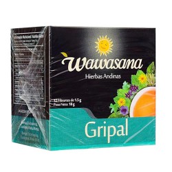 WAWASANA - GRIPAL TEA INFUSION, BOX OF 12 BAG FILTERS