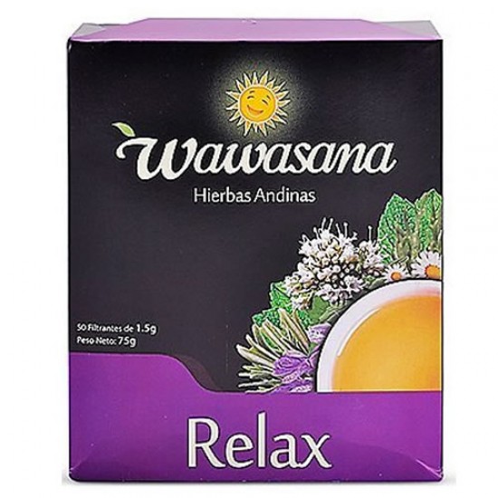 WAWASANA RELAX - TEA INFUSION , BOX OF 50 TEA BAGS