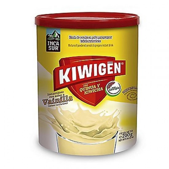 KIWIGEN - ENERGIZER DRINK VANILLA FLAVOR PERU, BOTTLE X 200 GR