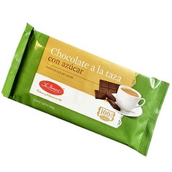 LA IBERICA - PERUVIAN CHOCOLATE BAR / TABLET TO CUP ( A LA TAZA )  WITH SUGAR , TABLET X 100 GR