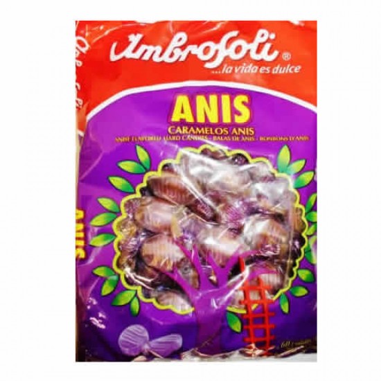  AMBROSOLI - ANISE CARAMELS CANDIES, BAG 258 GR X 60 UNITS