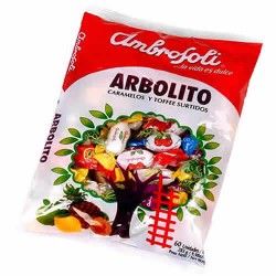 AMBROSOLI  - ARBOLITO ASSORTMENTS CANDIES CARAMELS x 60 UNITS