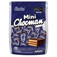 MINI CHOCMAN -  SPONGE CAKE STUFFED CHOCOLATE CREAM , BAG X 20 SMALL UNITS