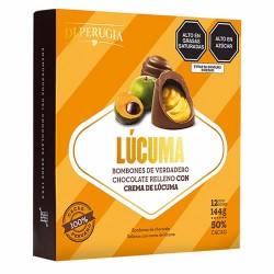 DI PERUGIA  - PERU CHOCOLATE FILLED WITH CREAM OF LUCUMA , BOX OF 144 GR