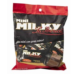 LA IBERICA MINI MILKY - CHOCOLATE MINI BARS, PERU -  BAG X 10 UNITS