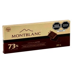 MONTBLANC - CHOCOLATE BITTER 73% CACAO - TABLET X 280 GR