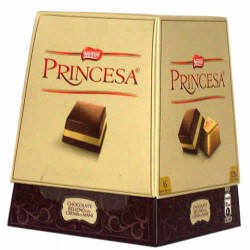 PRINCESA - PERU CHOCOLATE BONBONS, BOX 16 UNITS