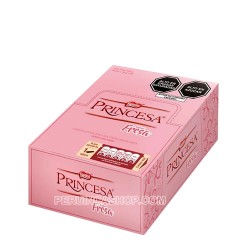 PRINCESA - CHOCOLATE BARS STUFFED STRAWBERRY CREAM, BOX  20 BARS