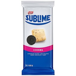 SUBLIME COOKIES -  WHITE CHOCOLATE WITH PEANUT - TABLET X 100 GR