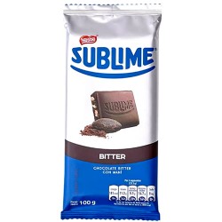 SUBLIME - BITTER CHOCOLATE WITH PEANUT - TABLET X 100 GR