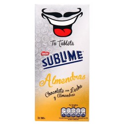 SUBLIME ALMENDRAS - MILK CHOCOALTE WITH ALMONDS - TABLET  X 100 GR