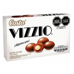 VIZZIO- ALMONDS COVERED CHOCOLATE BOX OF 131 GR. 
