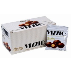 VIZZIO - ALMONDS COVERED WITH CHOCOLATE-  BOX OF 24 SACHETS