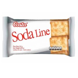 SODA LINE - PERUVIAN SODA CRACKERS , BAG X 6 PACKS