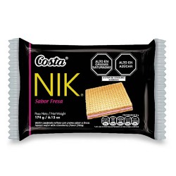 NIK COSTA - CHOCOLATE WAFER OBLEA , PACKI x 6 UNITS