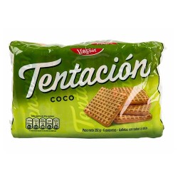 TENTACION - COCONUT FLAVOR COOKIES - BAG  X 6 UNITS
