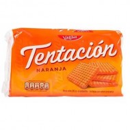 TENTACION -  ORANGE FLAVOR COOKIES - BAG  X 6 UNITS