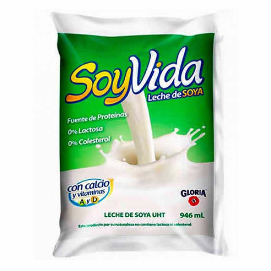 SOYVIDA - SOYA MILK , BAG X 946 ML