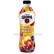 GLORIA - YOGURT BANANA & STRAWBERRY FLAVORED , BOTTLE  X  1 LITER