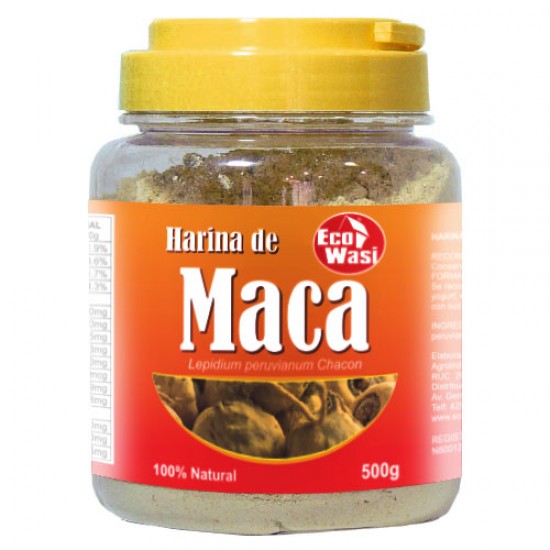 ECOWASI - PERUVIAN MACA FLOUR  POWDER, BOWL X 500 GR