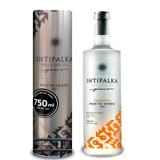 INTIPALKA - PERUVIAN PISCO MOSTO VERDE  ITALIA, BOTTLE X 750 ML