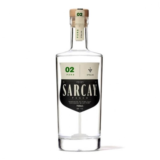 SARCAY - PERUVIAN PISCO TORONTEL , BOTTLE X 700 ML