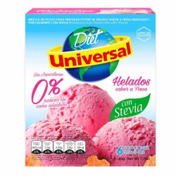 UNIVERSAL - STRAWBERRY ICE CREAM WITH STEVIA , BOX OF 50 GR