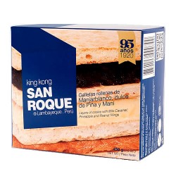 SAN ROQUE -  KING KONG  OF BLANCMANGE,PINEAPPLE AND PEANUT , BOX OF 450 GR