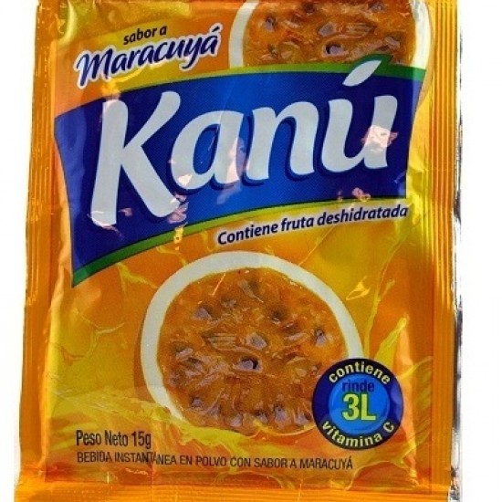 KANU - PASSION FRUIT INSTANT DRINK X 15 GR - PACK X 10 SACHETS