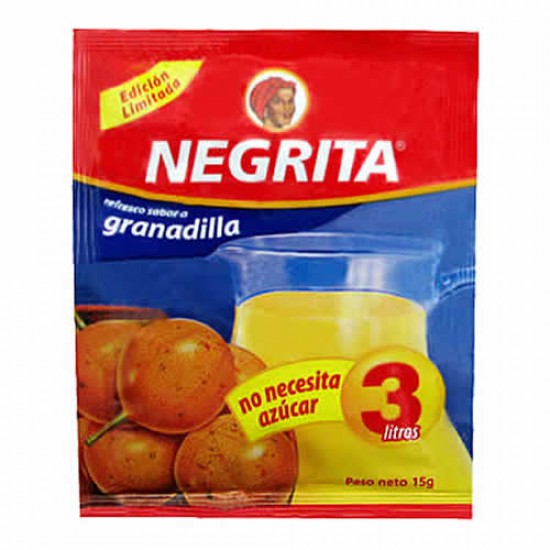 NEGRITA - GRANADILLA  INSTANT DRINK X 13 GR, PACK X 10 SACHETS