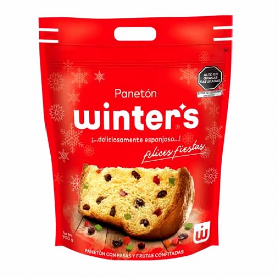 WINTERS - PERUVIAN PANETON FRUITCAKE , BAG X 900 Gr