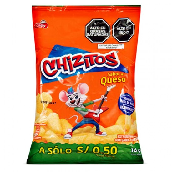 CHIZITOS - PERUVIAN PUFFED CORN SNACKS, BAG X 24UNITS