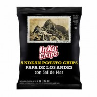 INKA CHIPS - SALTED POTATOE CHIPS SNACK , BAG X 142 GR